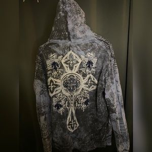 Blue Affliction Zip Up